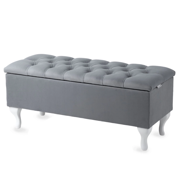 Coffre de rangement capitonné avec assise pour l'entrée