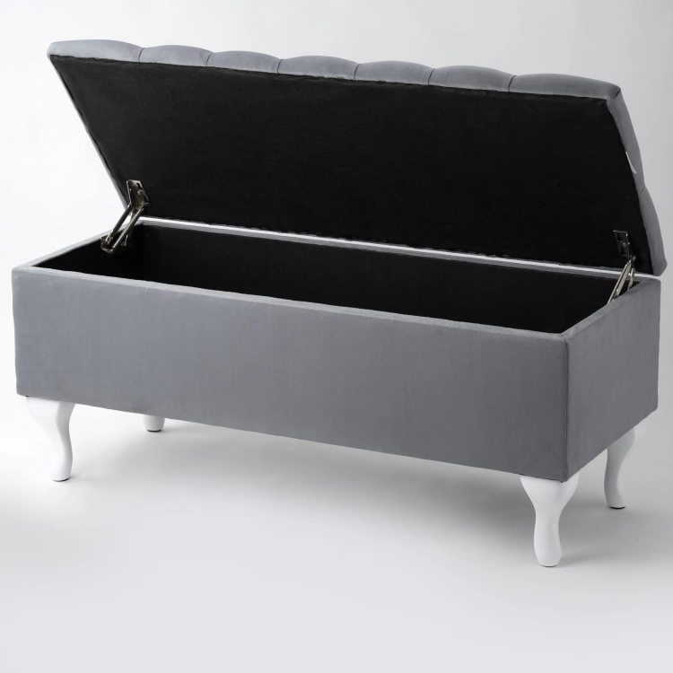 Coffre de rangement capitonné avec assise pour l'entrée