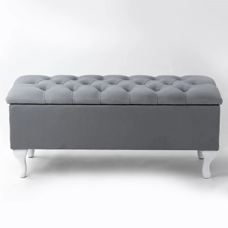 Coffre de rangement capitonné avec assise pour l'entrée