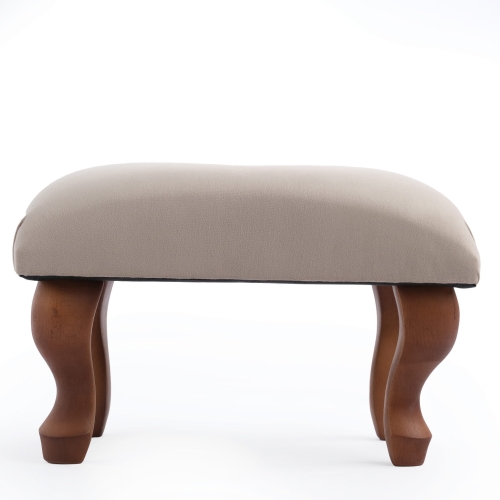 Tabouret rembourré matelassé Latte, meuble confortable et élégant