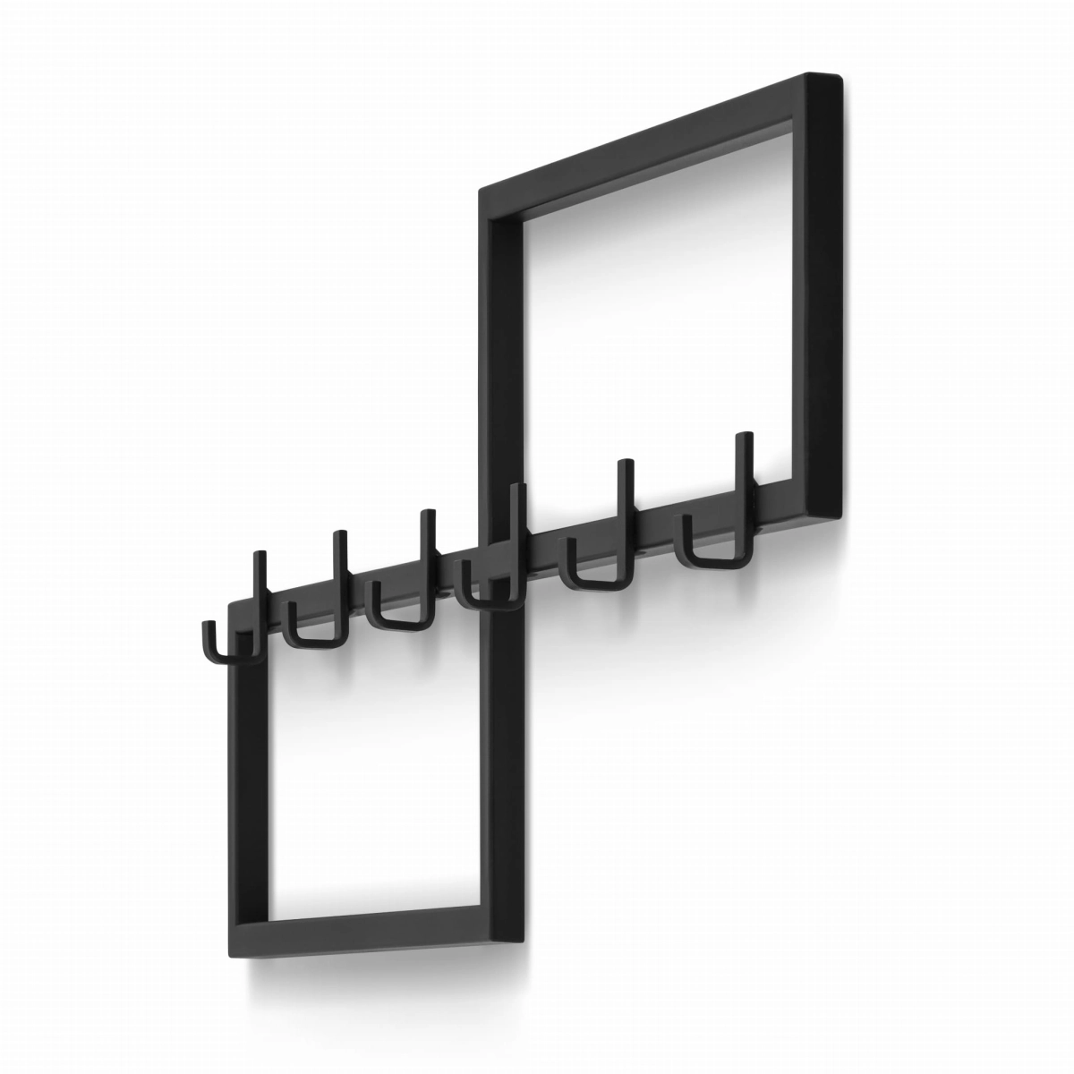 Cintre décoratif en acier noir pour le couloir, pratique et esthétique