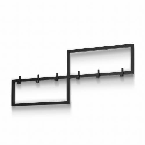 Cintre décoratif en acier noir pour le couloir, moderne et décoratif