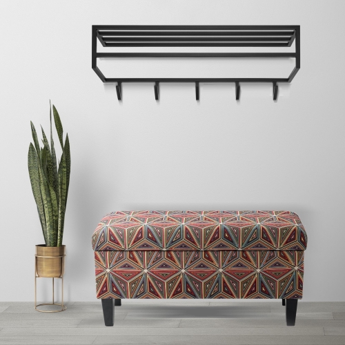 support mural pop et banc à épingles