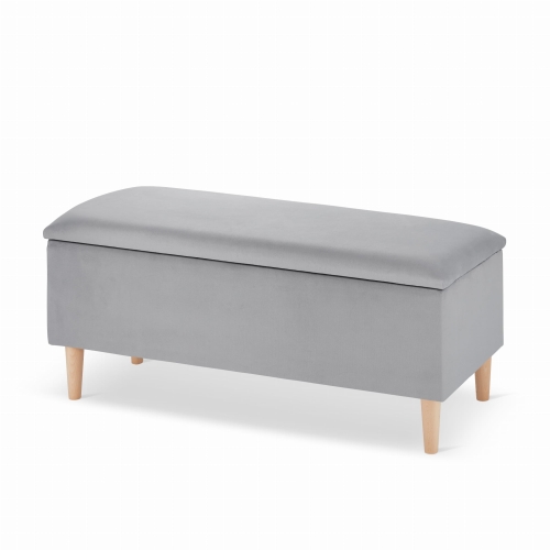 pouf gris pour le hall