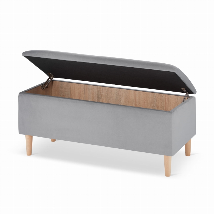 pouf gris pour le hall