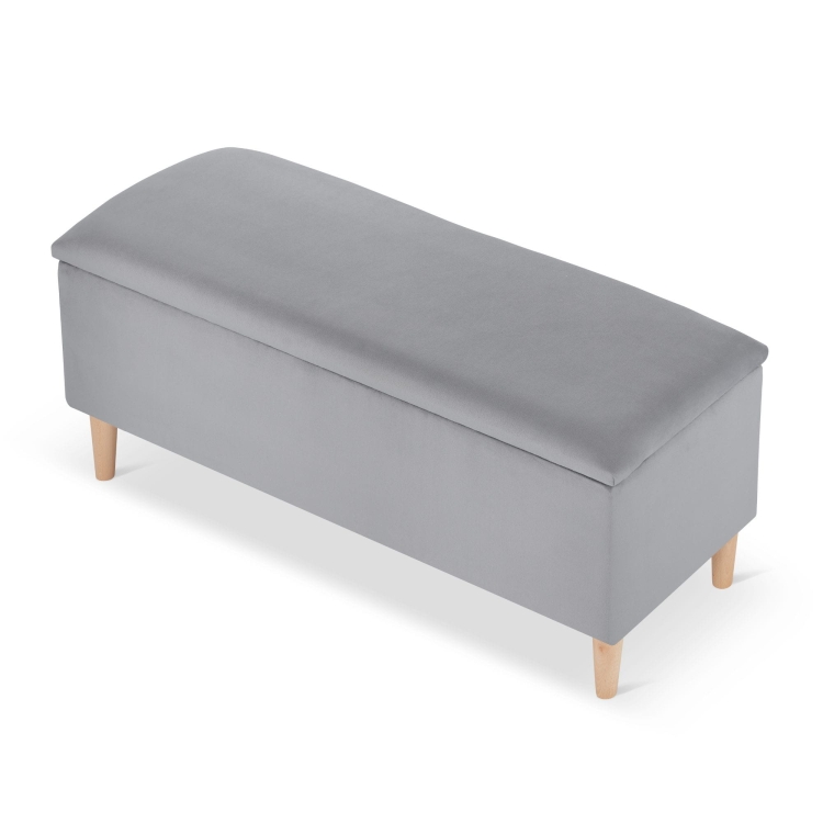 pouf gris pour le hall