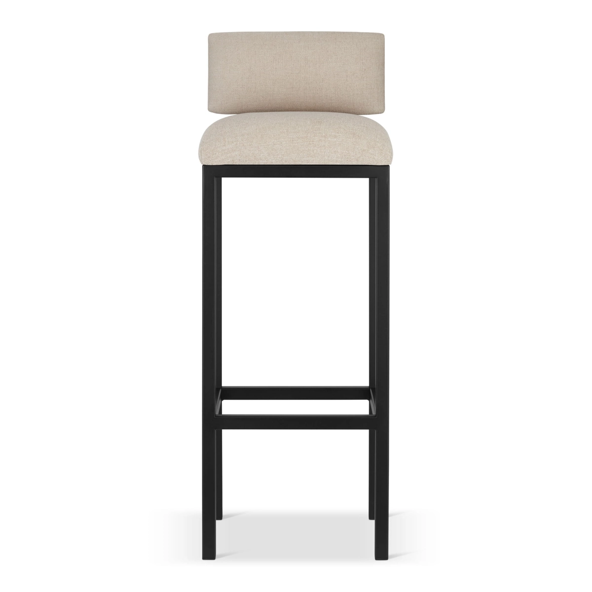 tabouret de bar rembourré de couleur crème