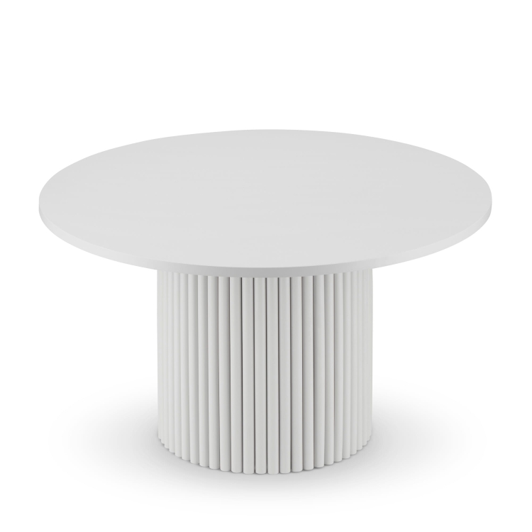 table basse ronde grise