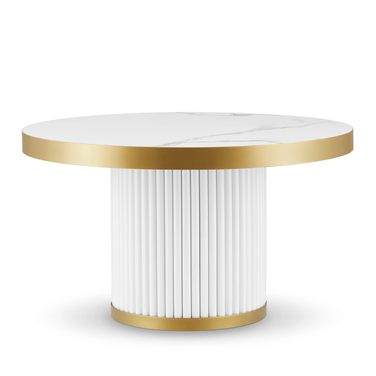 table basse glamour blanche