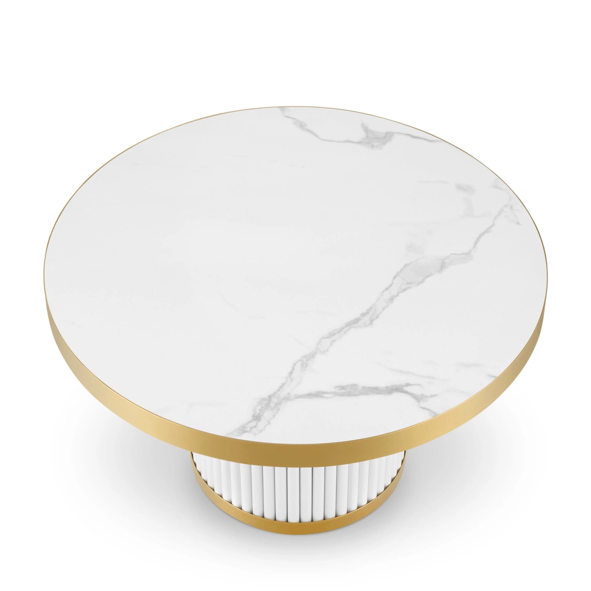 table basse glamour blanche