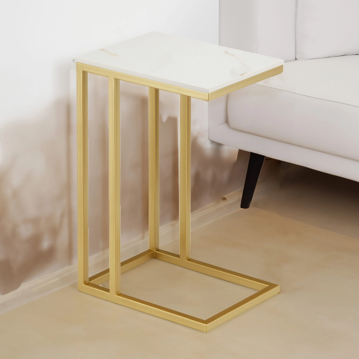 table d'appoint dorée