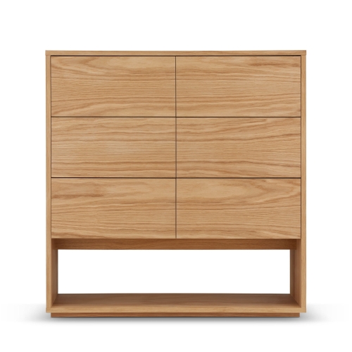 Komoda dębowa z szufladami, elegancka i pojemna, idealna do sypialni, salonu lub przedpokoju