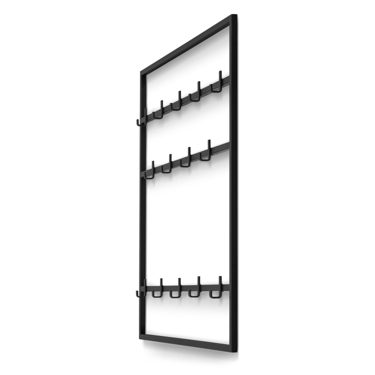 Cintre en métal noir pour le couloir, moderne et durable