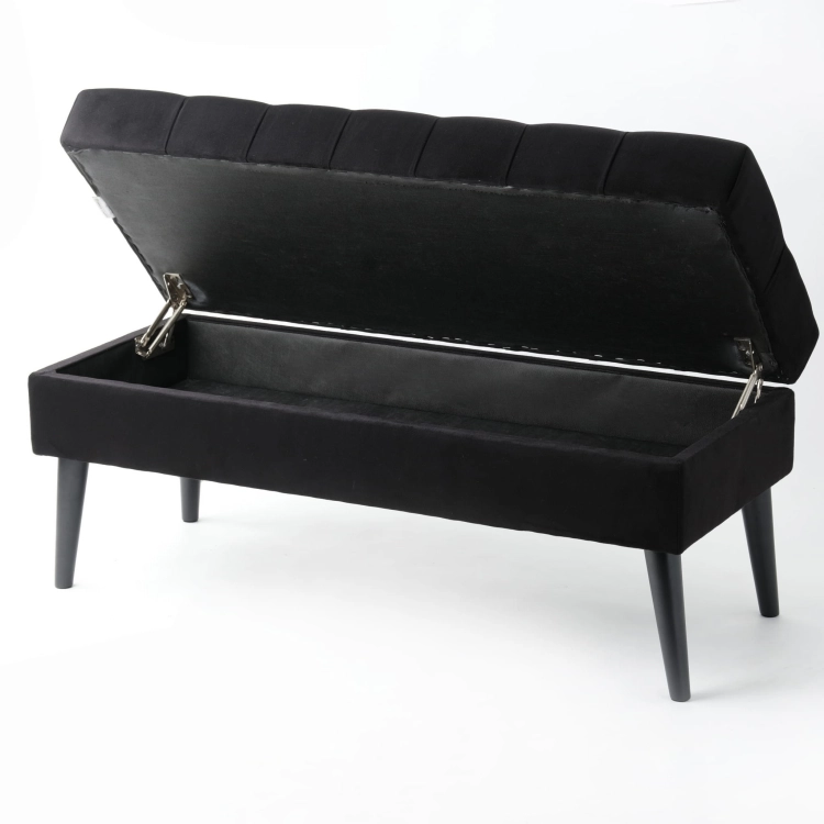 banc ouvert avec assise matelassée