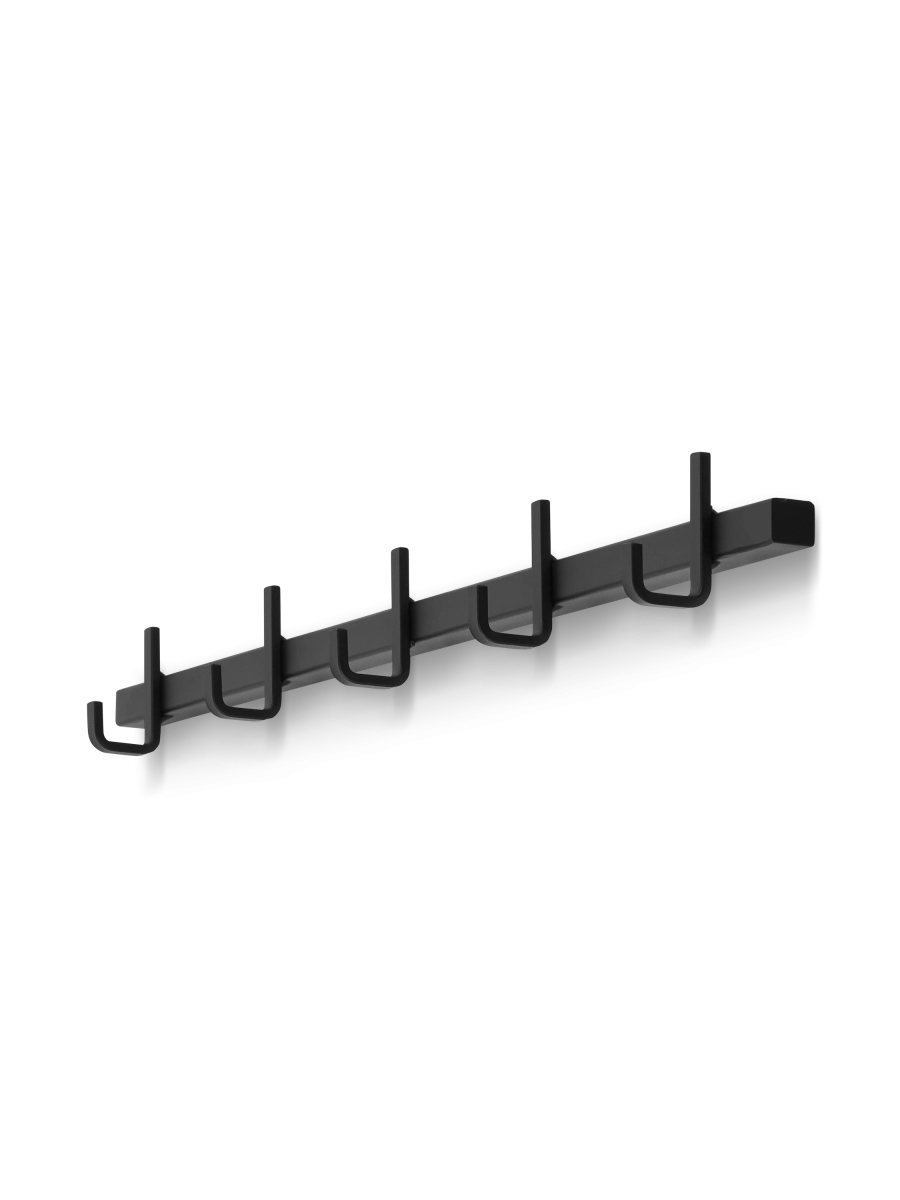 cintre décoratif en acier noir pour le couloir, pratique et esthétique