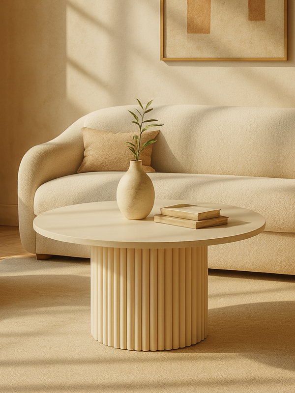 table basse beige