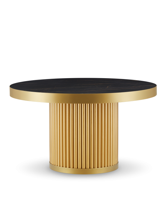 złoty stolik kawowy glamour