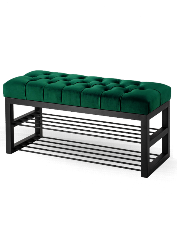 banc avec espace pour les chaussures