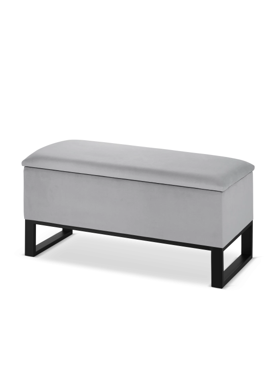 grauer Sitzsack mit Staufach