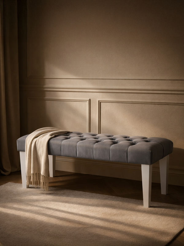 Banc matelassé