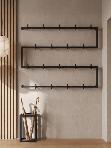 Cintre noir moderne pour le couloir