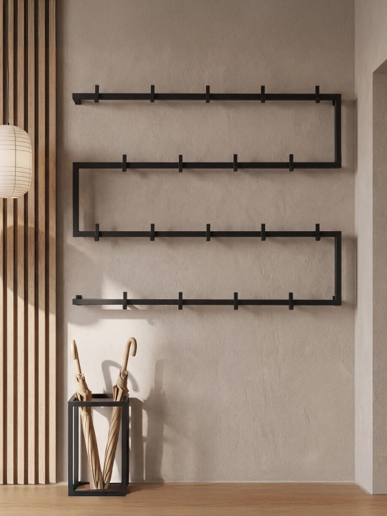 Cintre noir moderne pour le couloir