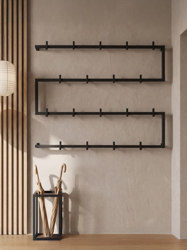 Cintre noir moderne pour le couloir