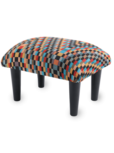 Repose-pieds de fauteuil coloré, un accent vivant et élégant pour l'intérieur