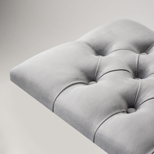 Panneau mural gris matelassé