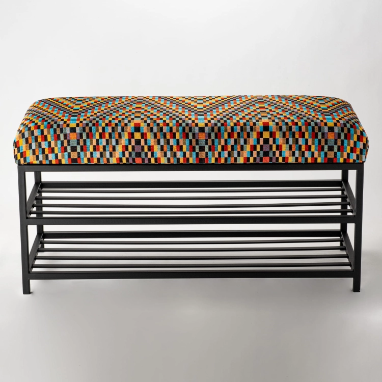 Banc rembourré Loft sur structure en métal