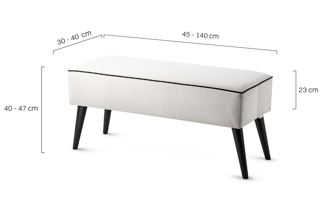 Banc rembourré
