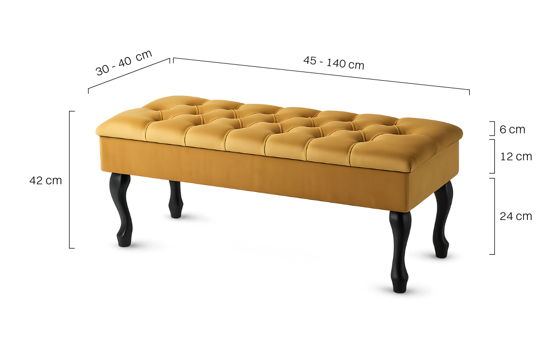 Banc rembourré