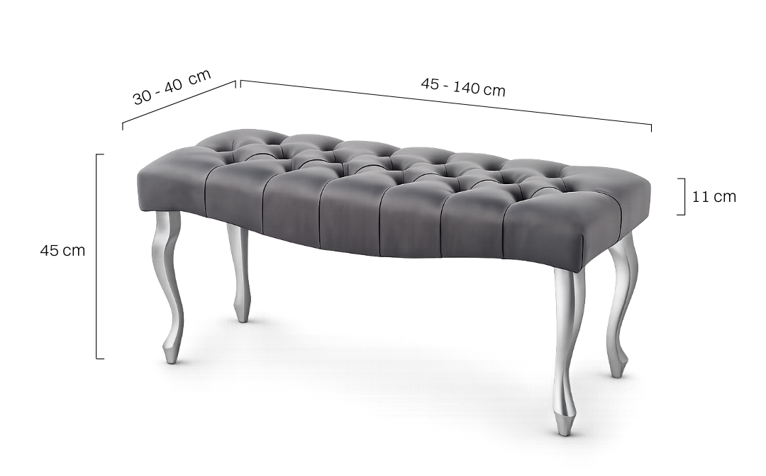 Banc matelassé