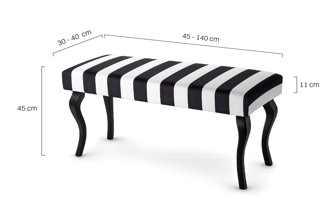 Banc rembourré