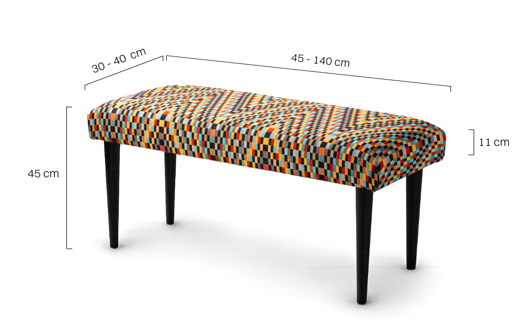 Banc rembourré