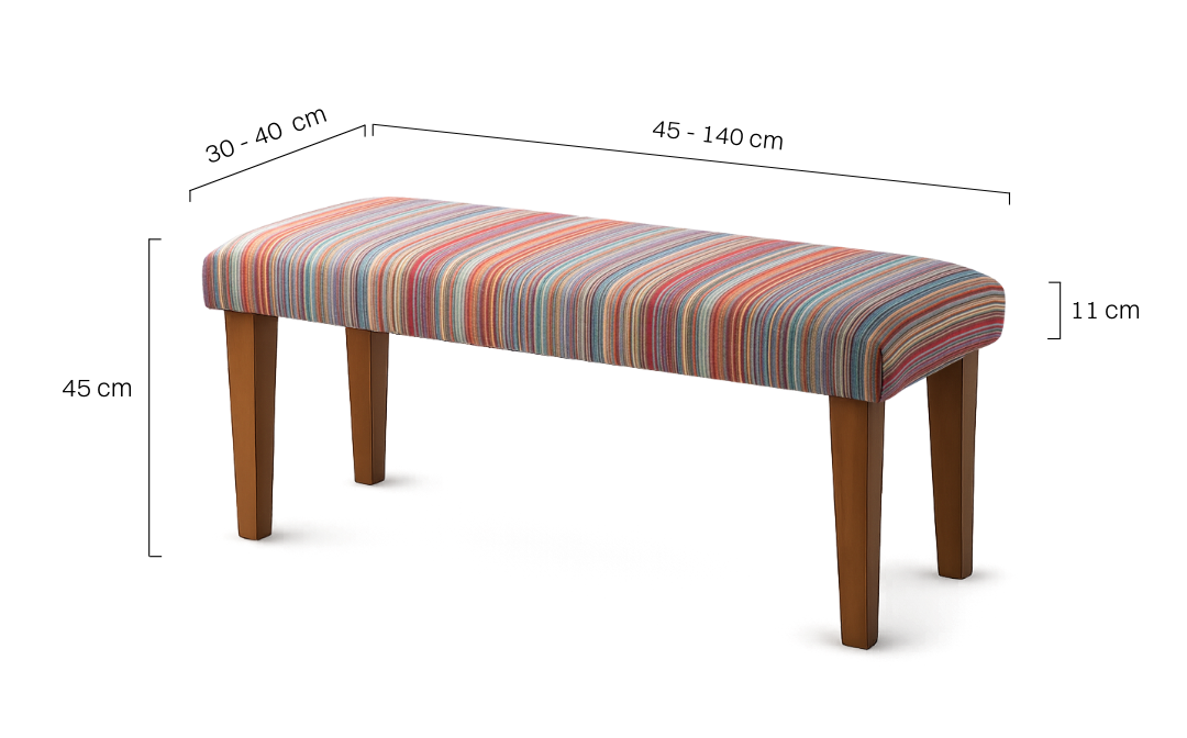 Banc rembourré