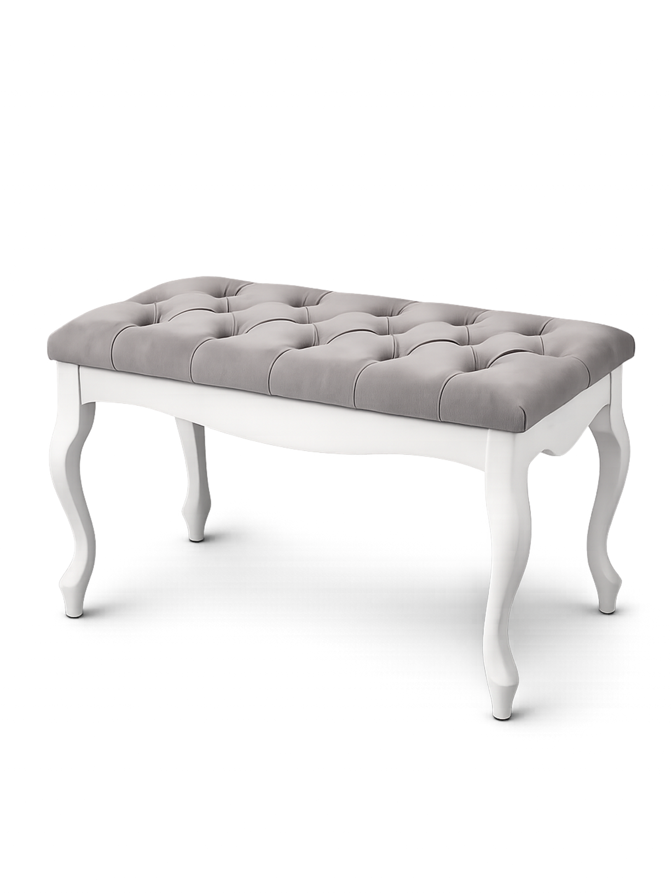Banc en bois avec assise matelassée - Blanca