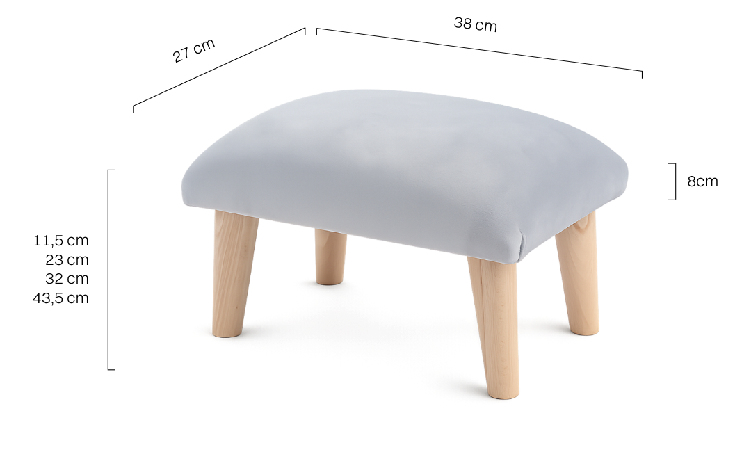 Tabouret scandinave gris, meuble minimaliste et pratiqueTabouret scandinave gris, meuble minimaliste et pratique